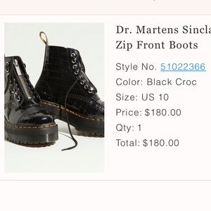 Dr. Martens Sinclair zip front